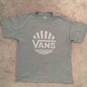 Vans Grey Youth XL sort sleeve T shirt